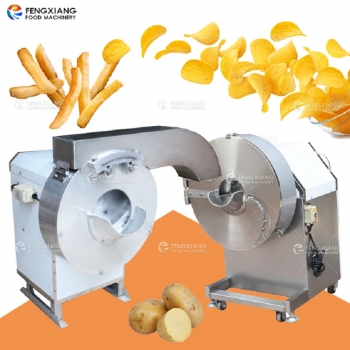 Automatic Potato Chips Making Machine Yam Taro Carrot Sweet Potato Washing  Peeling Slicing Cutter