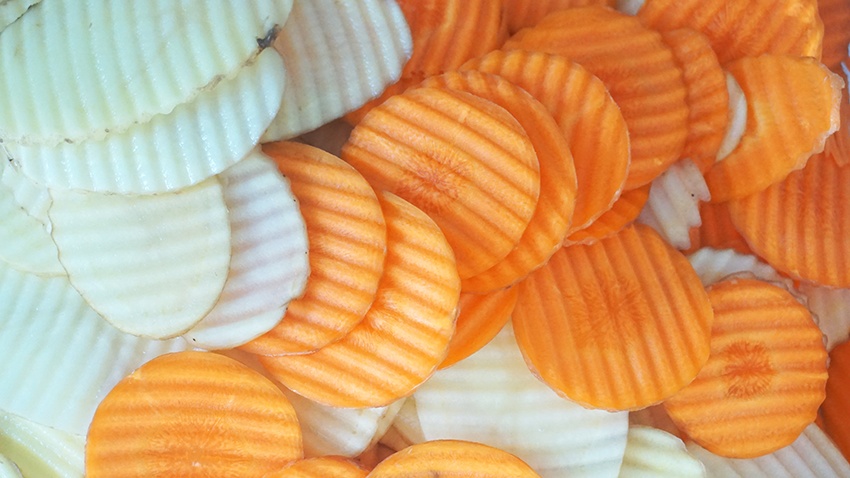 Carrot Crinkle Cutting Machine