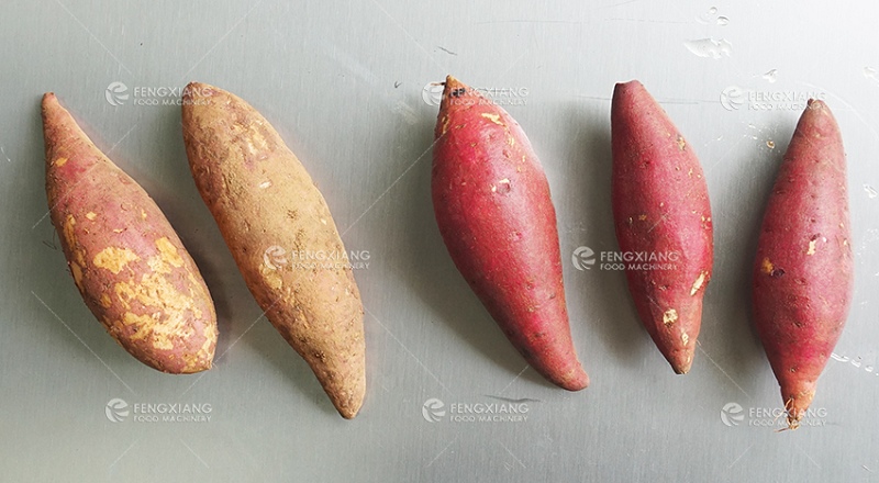 sweet potato washing